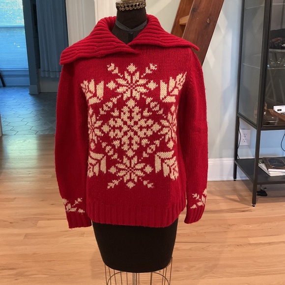 Eddie Bauer Winter Snowflake Sweater - Picture 1 of 6